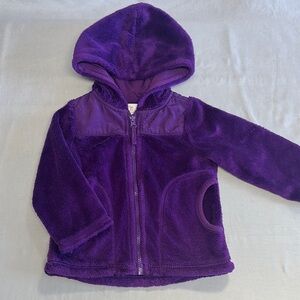 Place - Cozy Purple Fleece Full zip hooded Jacket